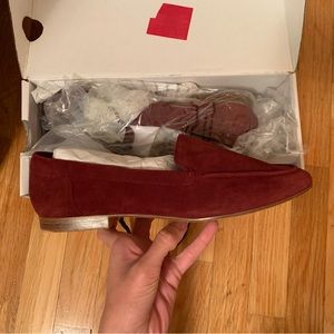 ALDO Burgundy Leather Loafer Mule